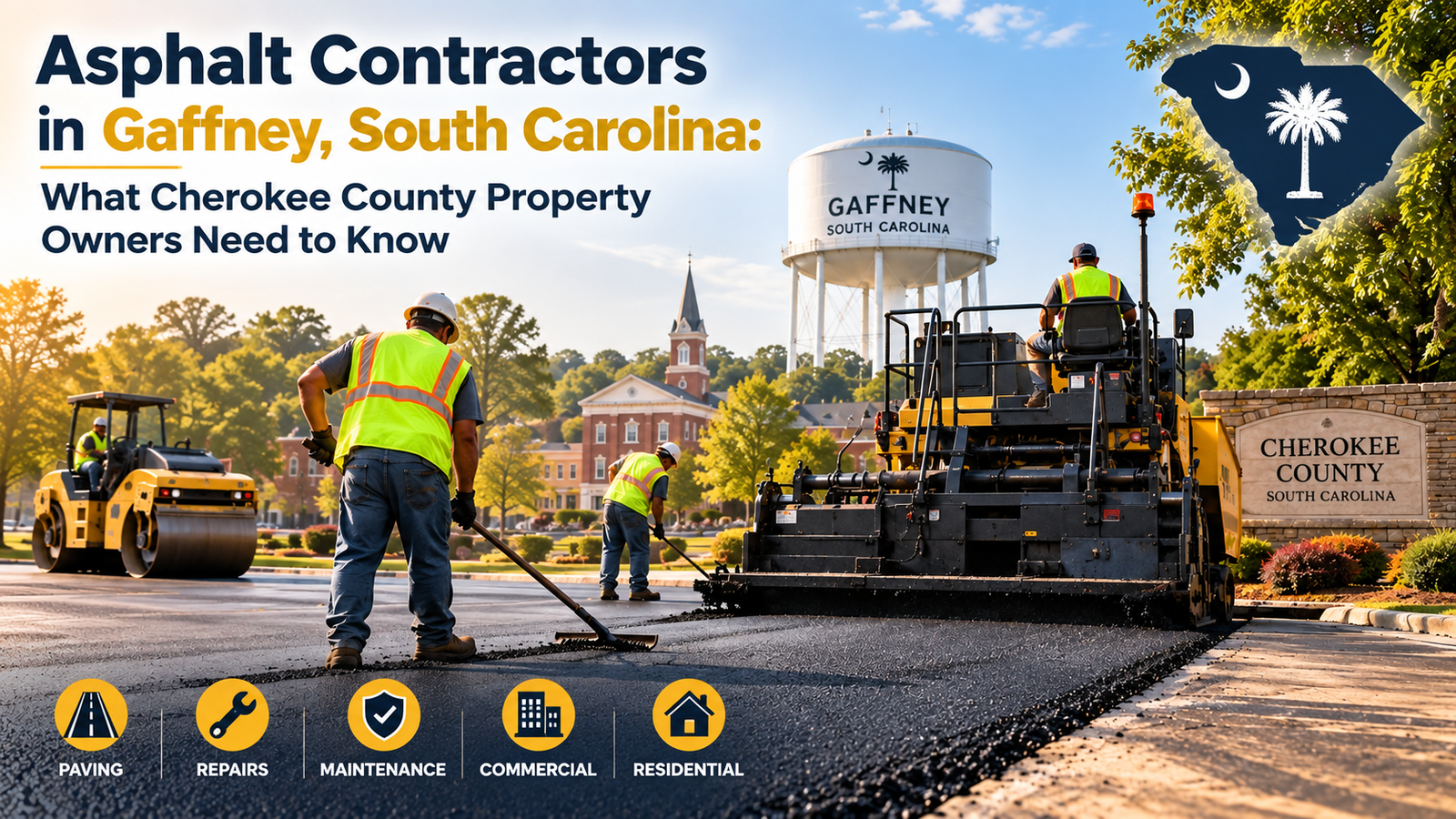 Asphalt Contractors in Gaffney, South Carolina: What Cherokee County Property Owners Need to Know